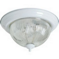 13-3/8 Halophane Ceiling Fixture, White